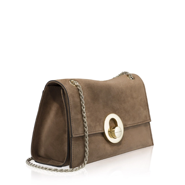Women's shoulder bag BRIA 02 CROSTA BROWN