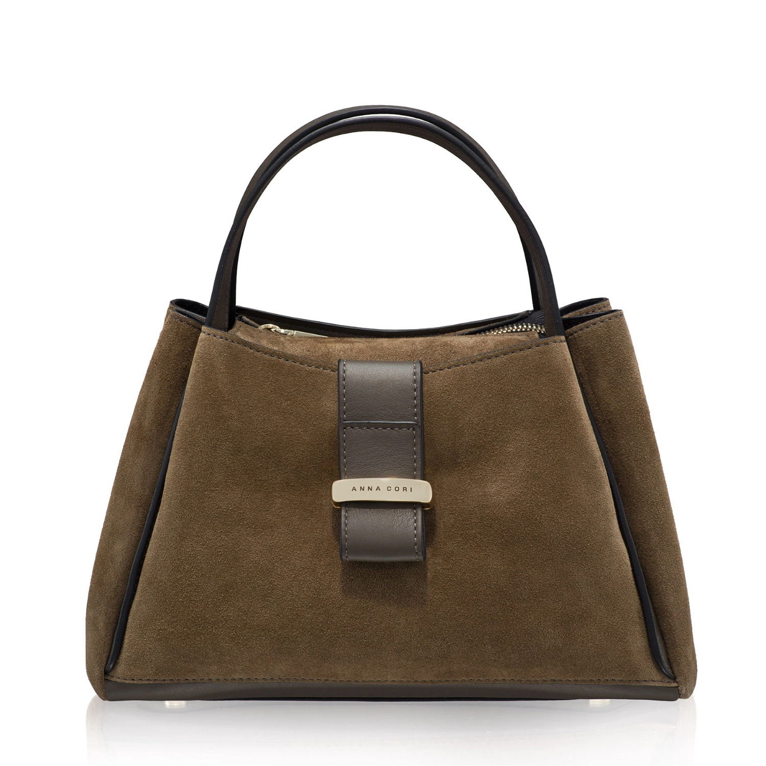Picture of Women Leather Handbag DIONA 01 CROSTA+VIT MILITARE