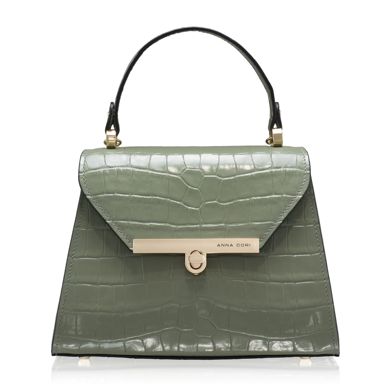 Imagine Geanta Dama de Mana MARY 01 CROCO OLIVE