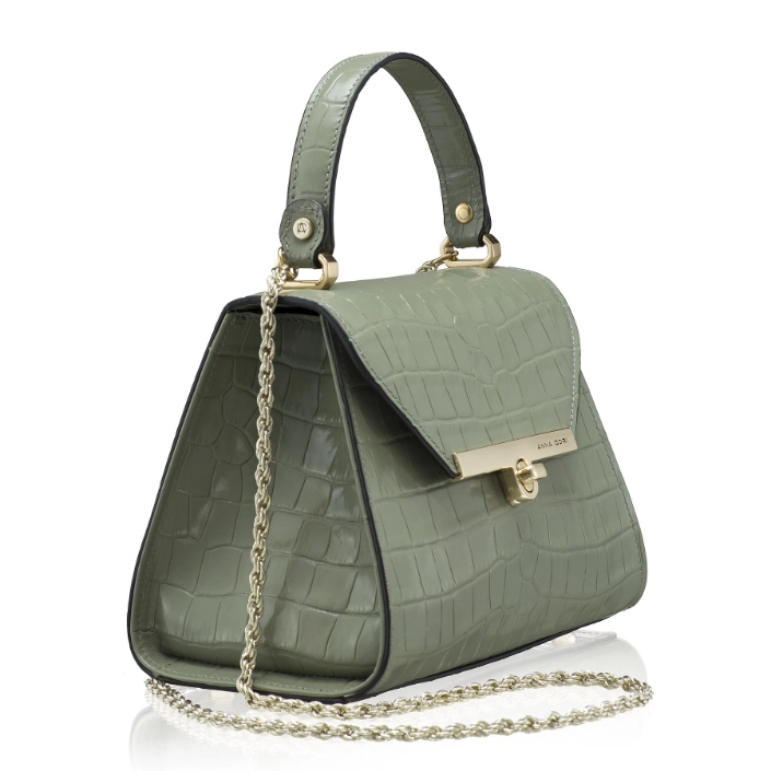 Geanta Dama de Mana MARY 01 CROCO OLIVE