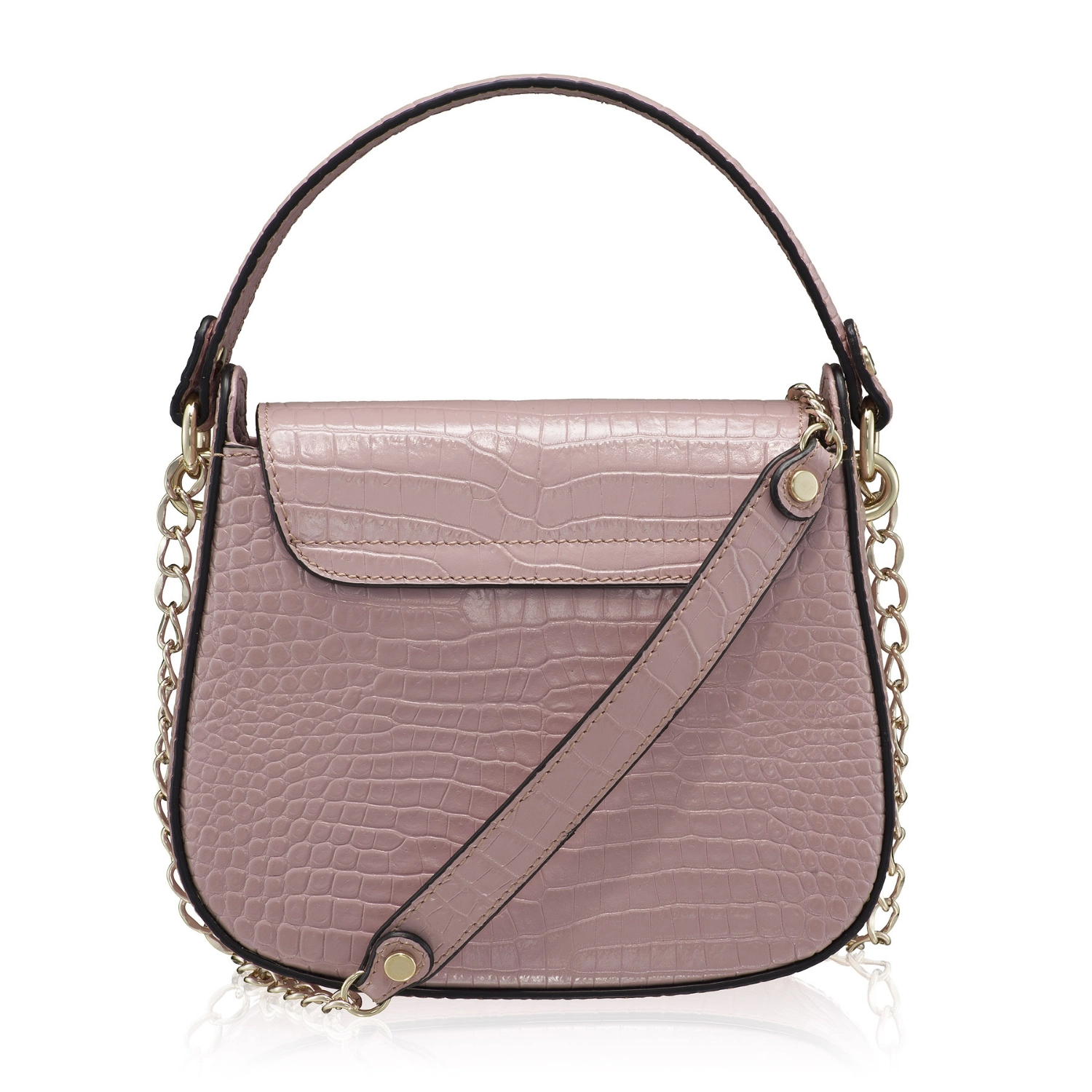 Imagine Geanta dama de umar DANYA CROCO PINK