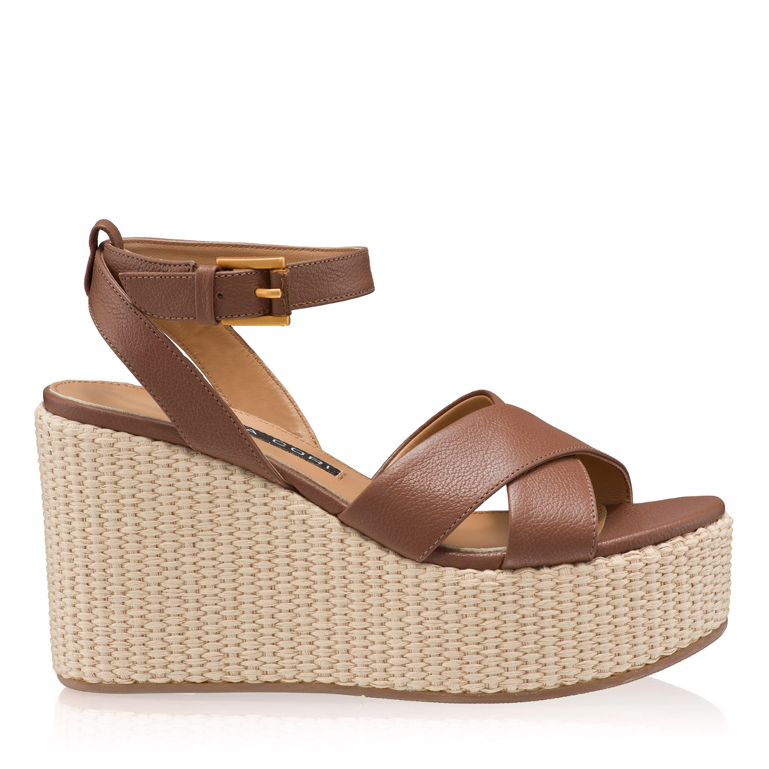 Picture of Women Leather Sandals 8089 Vitello Brown