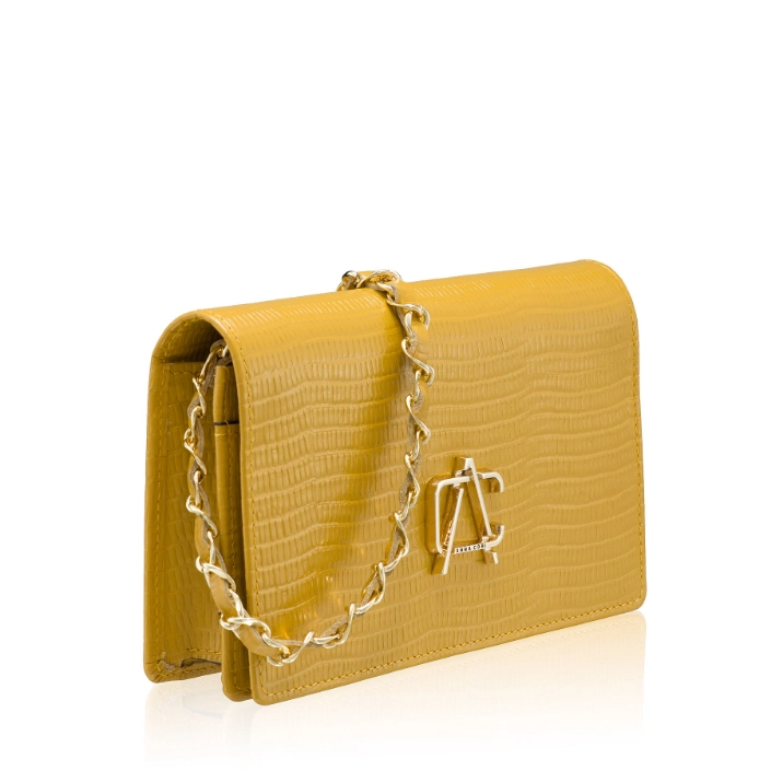GEANTA DAMA PLIC ARNA VIPERINA GALBEN