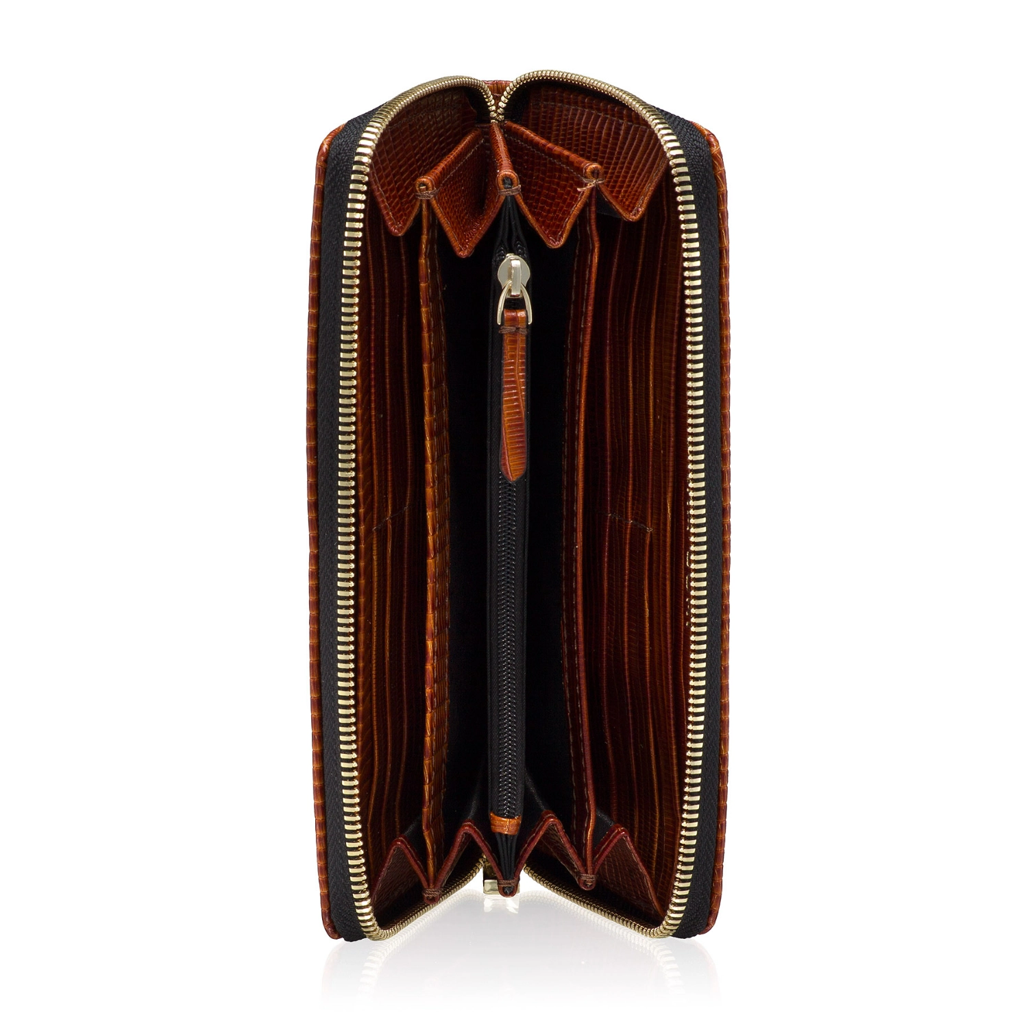 Picture of WOMEN LEATHER WALLET ARIA VIPERINA BROWN