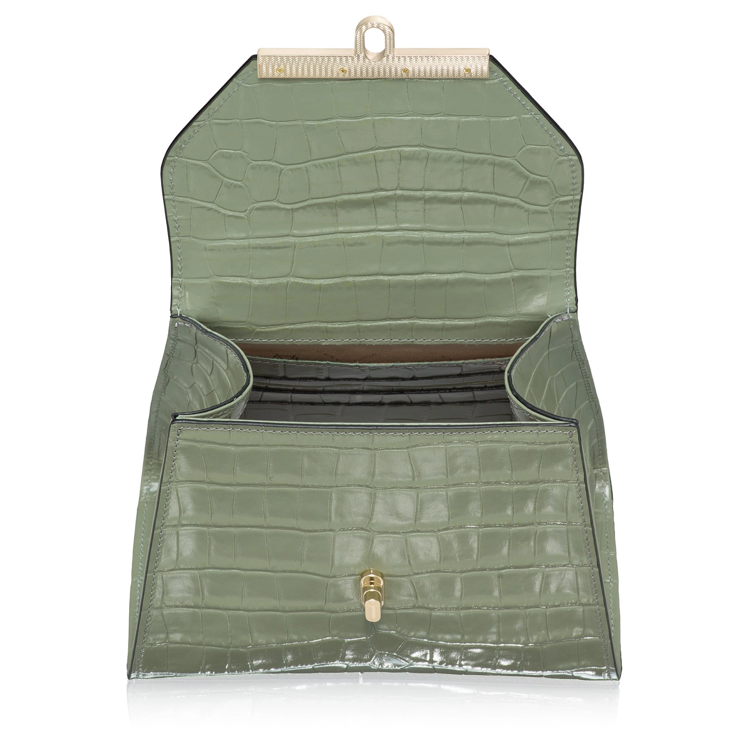 Imagine Geanta Dama de Mana MARY 01 CROCO OLIVE