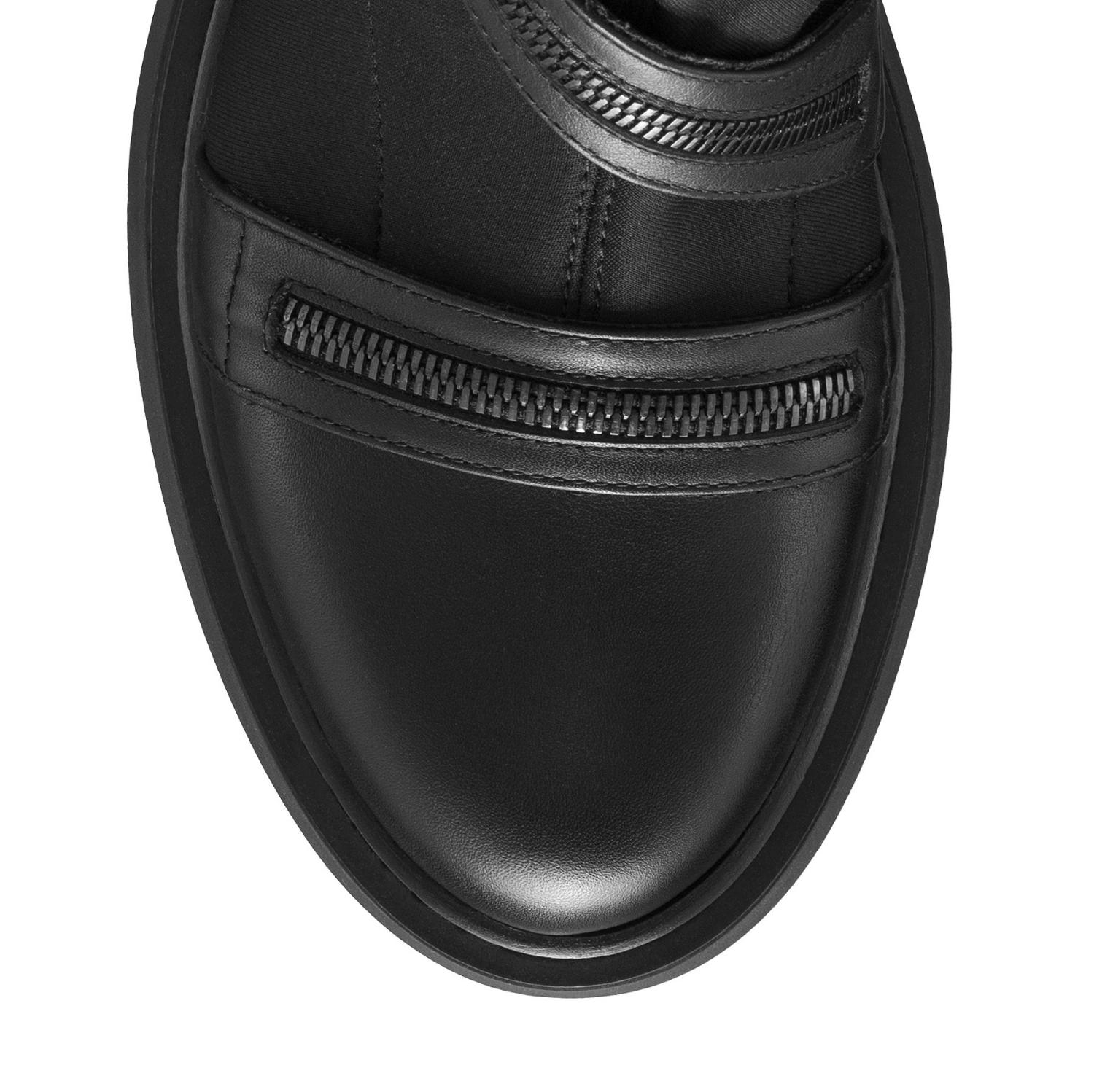 Imagine Ghete Dama 8608 Vitello+Stretch Negru