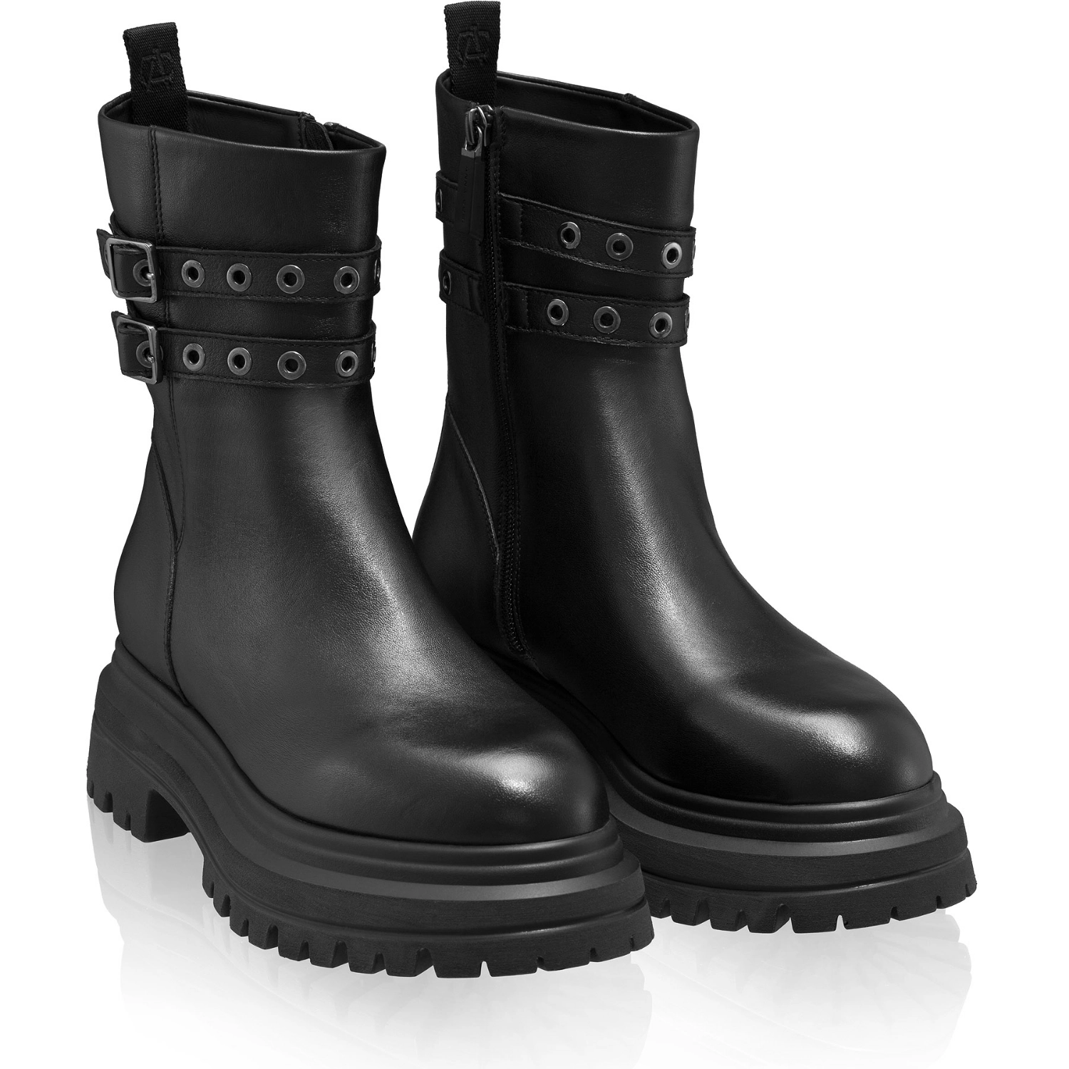 Picture of Suede Leather Ankle-Boots 8607 Vitello Black