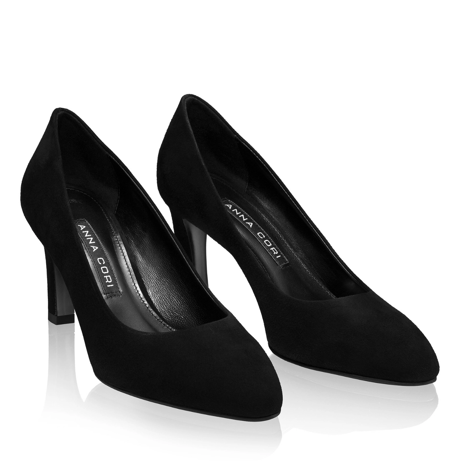 Imagine Pantofi Eleganti Dama 8601 Camoscio Negru