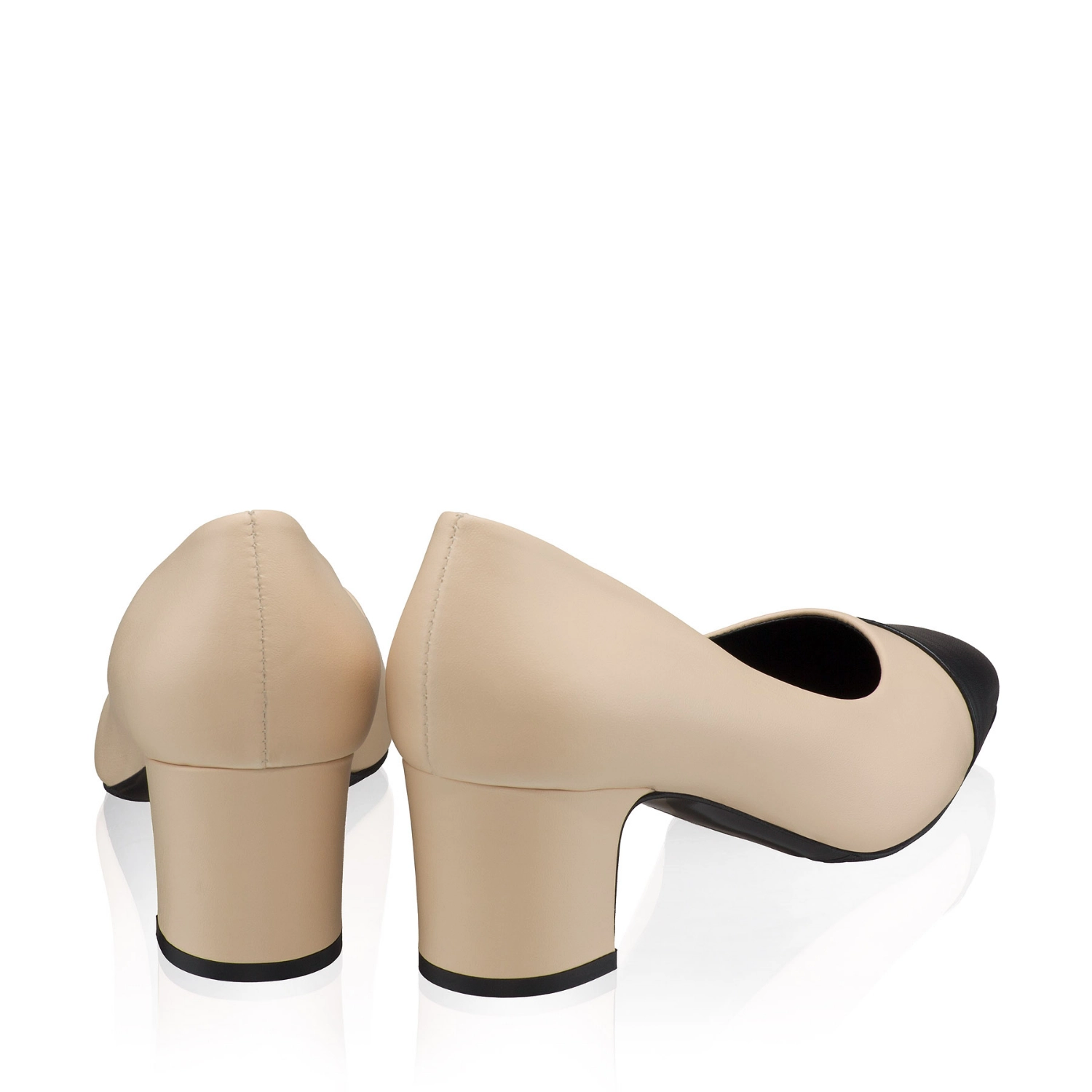 Picture of Elegant Women's Shoes 8605 Vitello Sabbia+Black