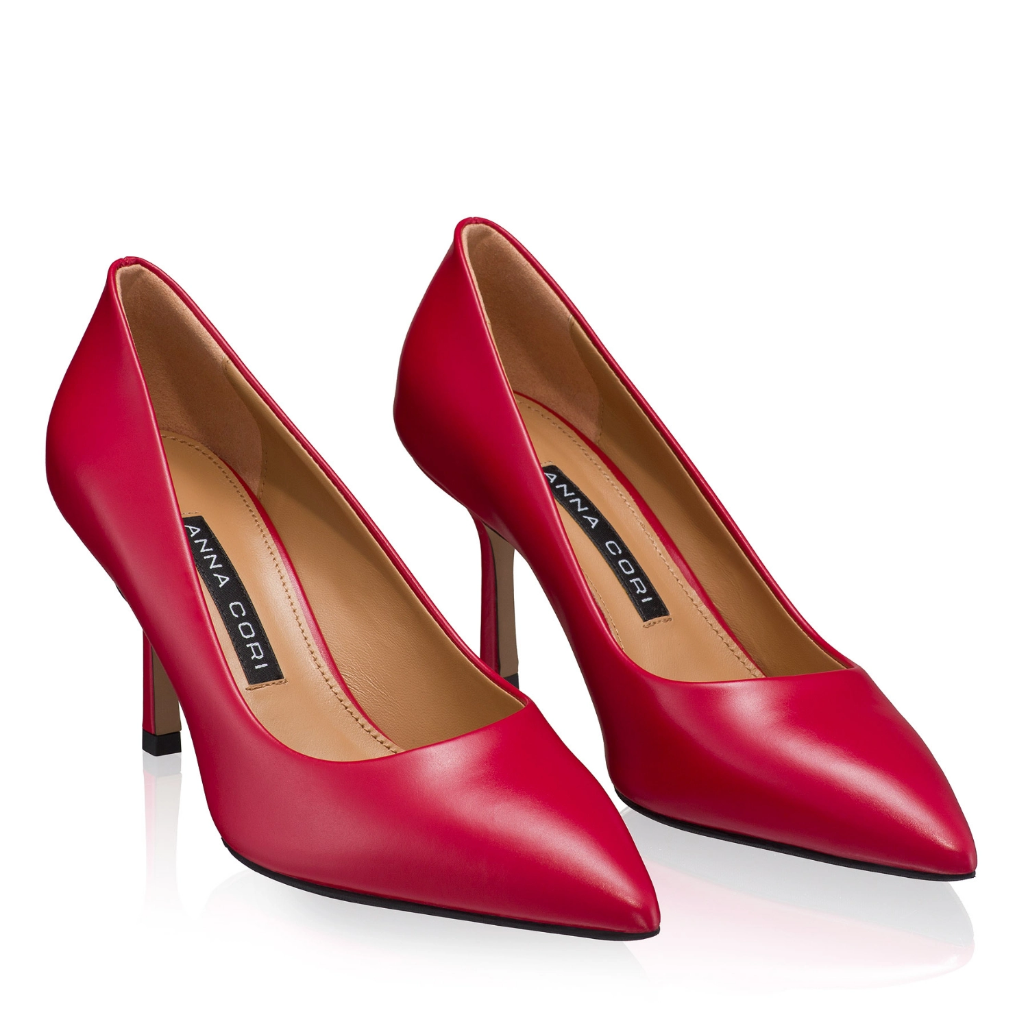 Picture of High-heel Pointed Toe Pumps 8026 Vitello Red