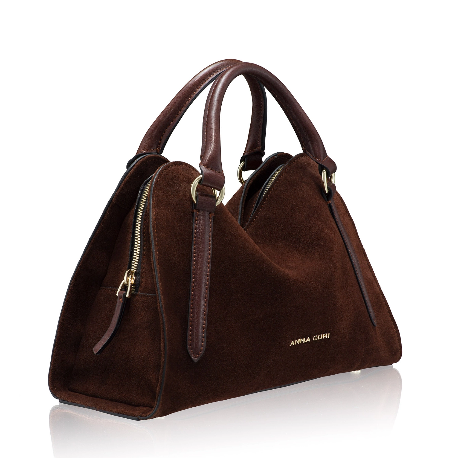 Picture of Women's handbag VELSA 02 CROSTA+VIT CHOCOLATE