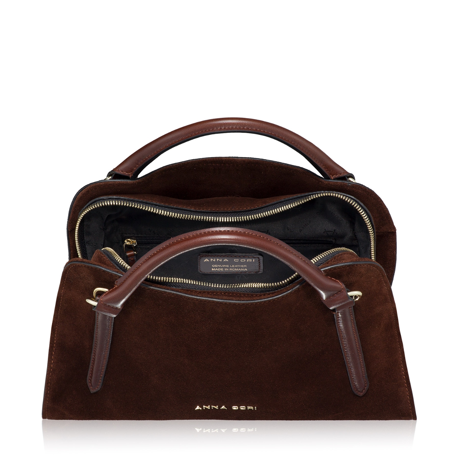 Picture of Women's handbag VELSA 02 CROSTA+VIT CHOCOLATE