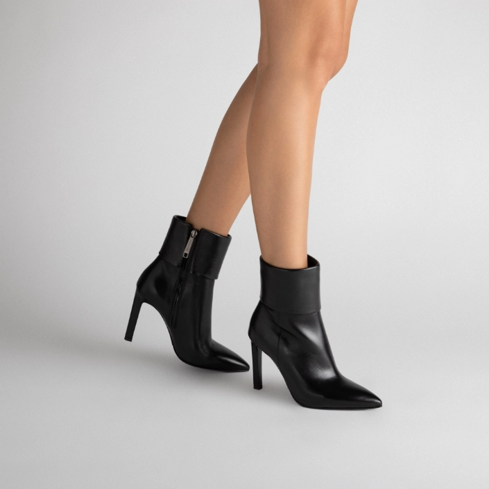 Botine Dama 8262 Nappa Negru