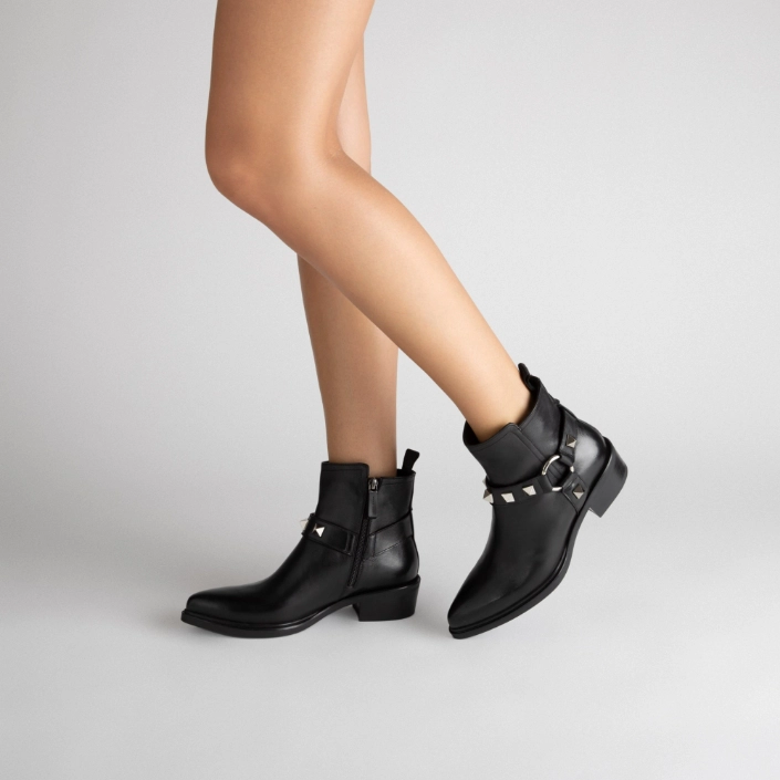 Women's Boots 8576 Vitello Black
