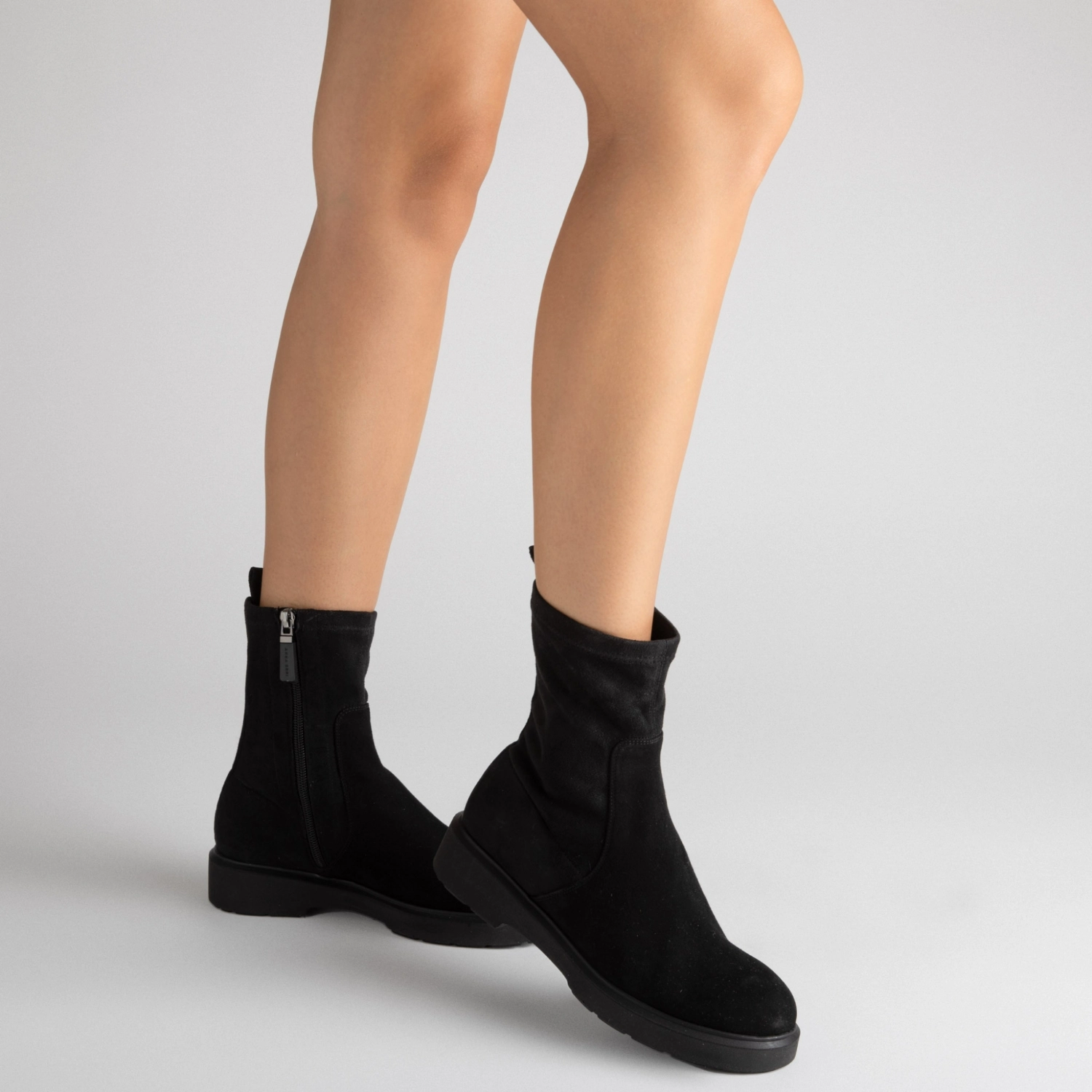 Picture of Women's Boots 8536 Camoscio+Stretch Black