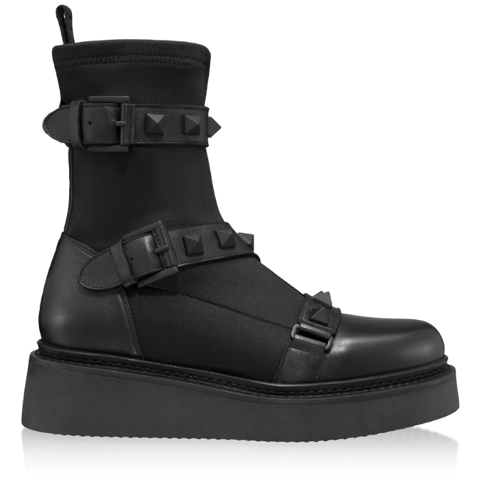 Imagine Ghete Dama 8560 Vitello+Stretch Negru
