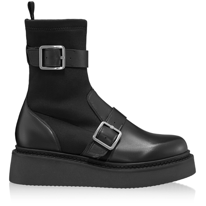 Imagine Ghete Dama 8563 Vitello+Stretch Negru