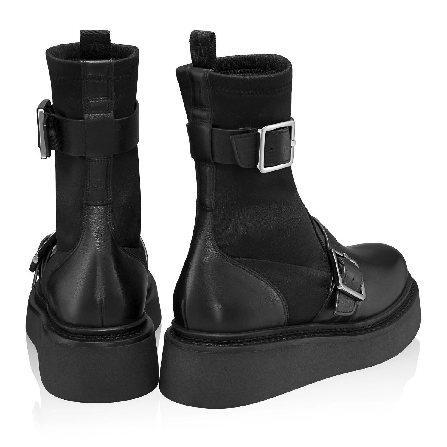 Imagine Ghete Dama 8563 Vitello+Stretch Negru