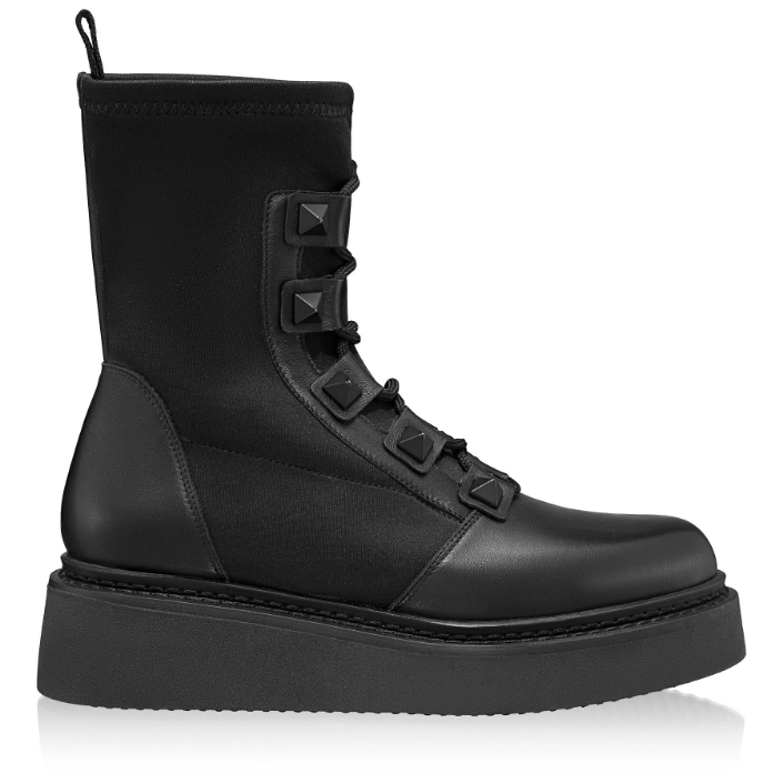 Imagine Ghete Dama 8580 Vitello+Stretch Negru