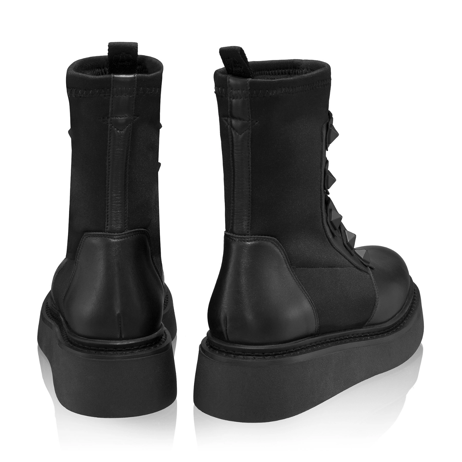 Imagine Ghete Dama 8580 Vitello+Stretch Negru