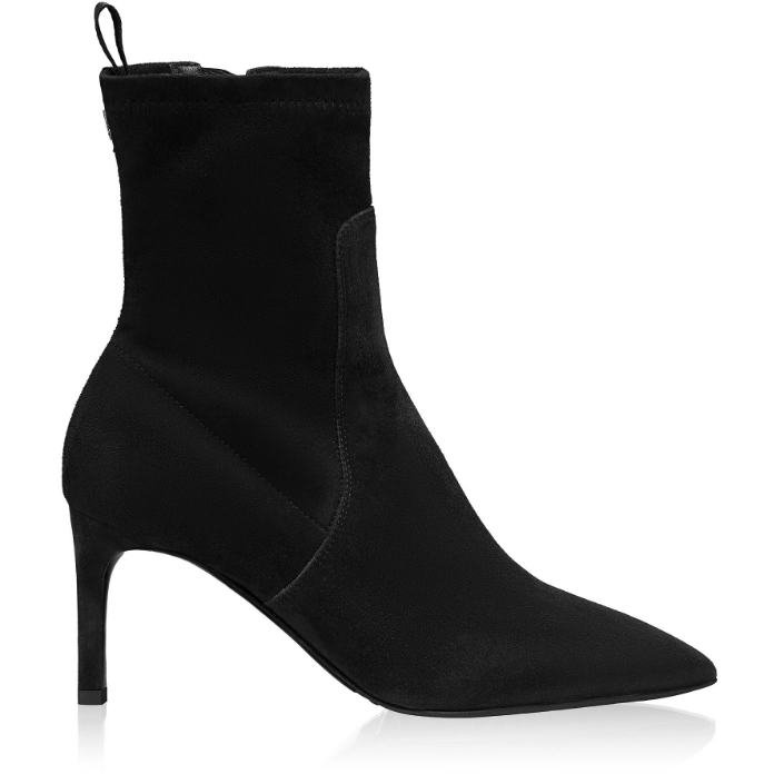 Imagine Botine Dama 8611 Camoscio+Stretch Negru
