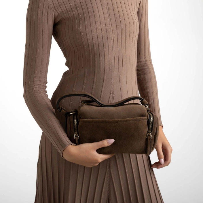 Handbag BERRY 01 CROSTA COFFEE