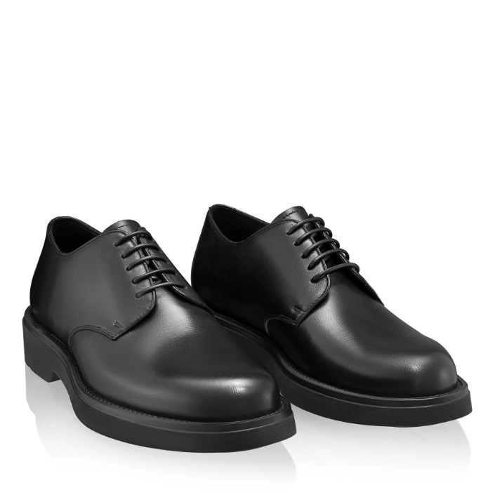 Men Natural Leather Loafers 7788 Vitello Black