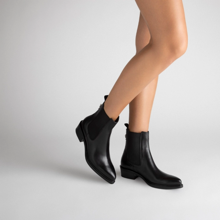 Ghete Dama 8572 Vitello Negru