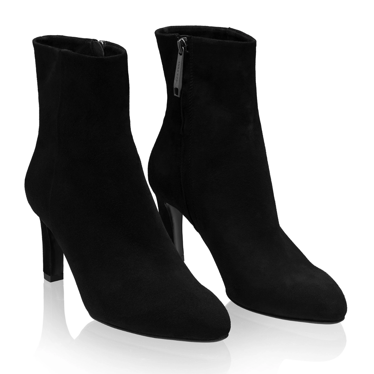 Picture of Women's Ankle Boots 8663 Camoscio Black