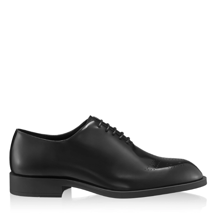 Picture of Men Genuine Leather Elegant Shoes 7792 Abrazivato Black