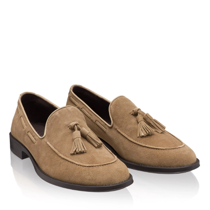 Men Natural Leather Shoes 7359 Crosta Taupe